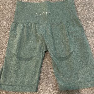 NVGTN Forest green biker shorts